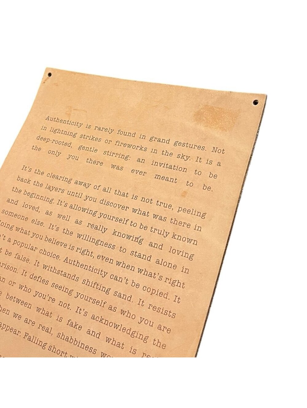 Magnolia Authenticity Leather Sign - Picture 2 of 6